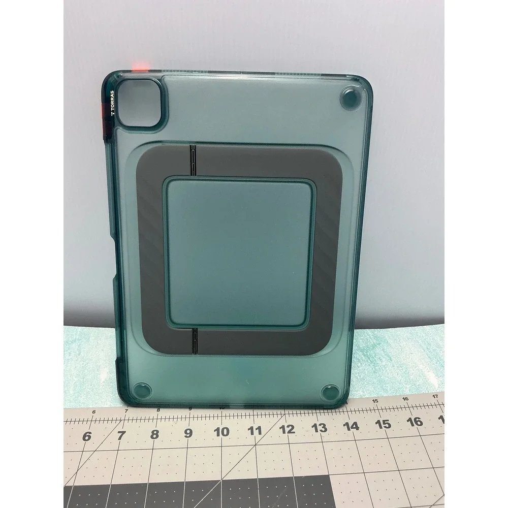 TORRAS Ostand K3 Neo iPad Pro 11 Inch Case Translucent Teal Kickstand Cover